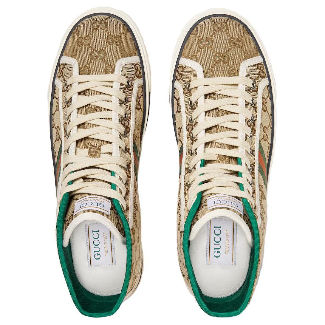 Gucci Tennis 1977 High 'Beige Ebony' купить в интернет-магазине Yoocart с быстрой доставкой по России.