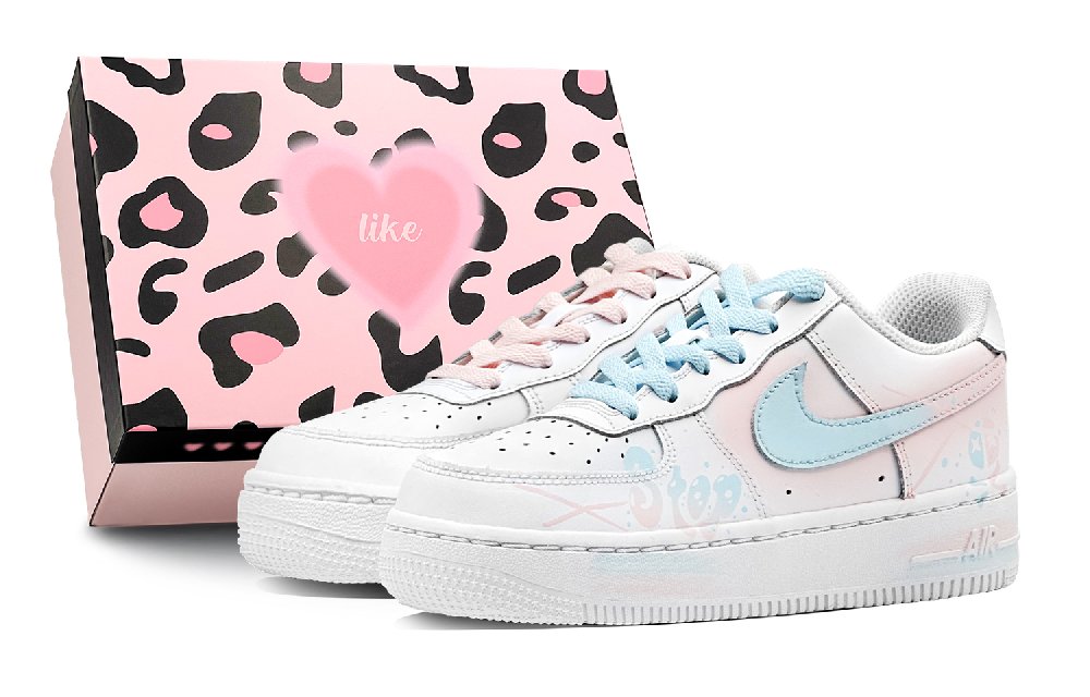 Nike Air Force 1 Slip-Resistant Cushioning Low-Top Skateboard Shoes Men's White