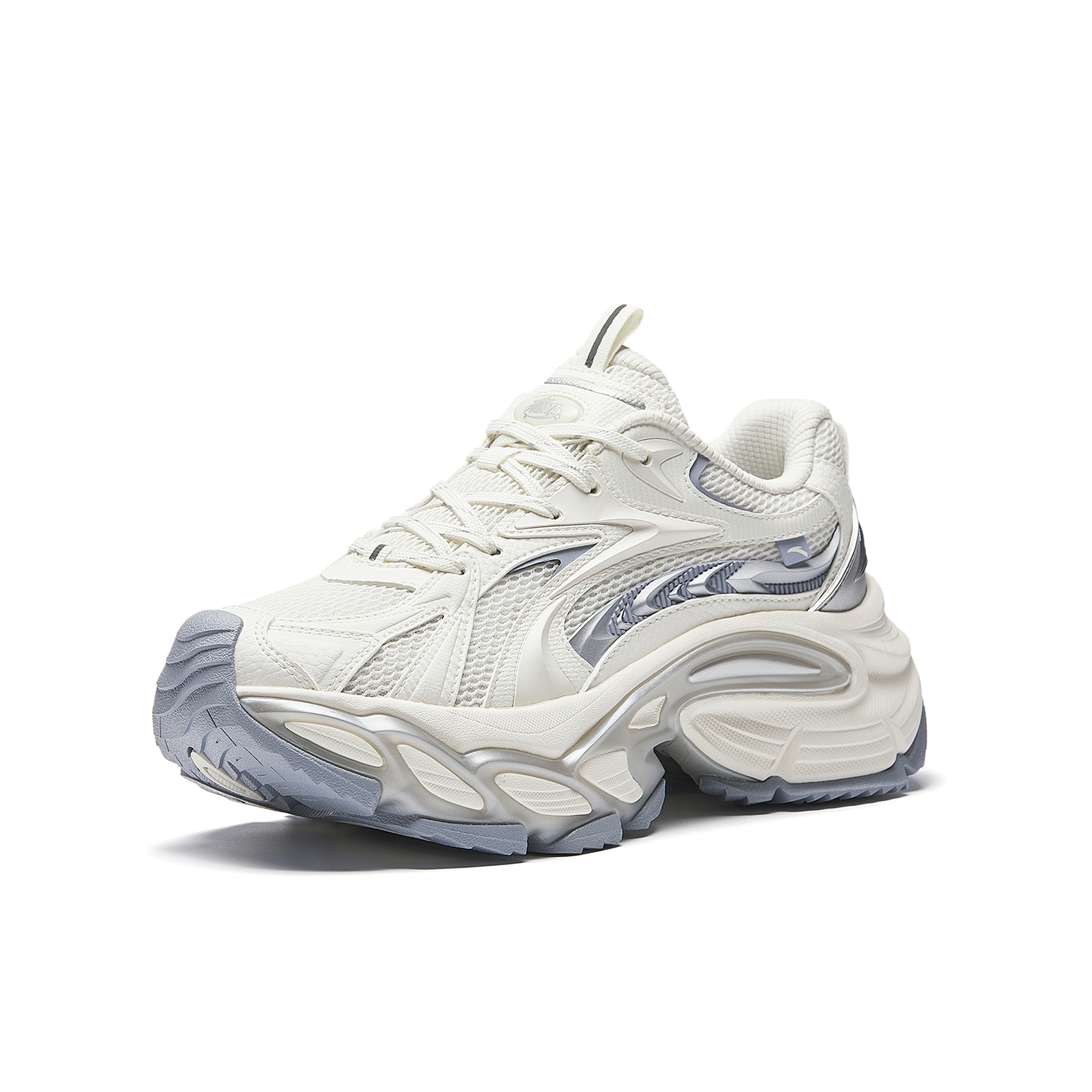 Anta Star Moon 3 Mecha Shoes Women's Shoes Women's Pure Porcelain White/Scarlet Red/Microchip Gray