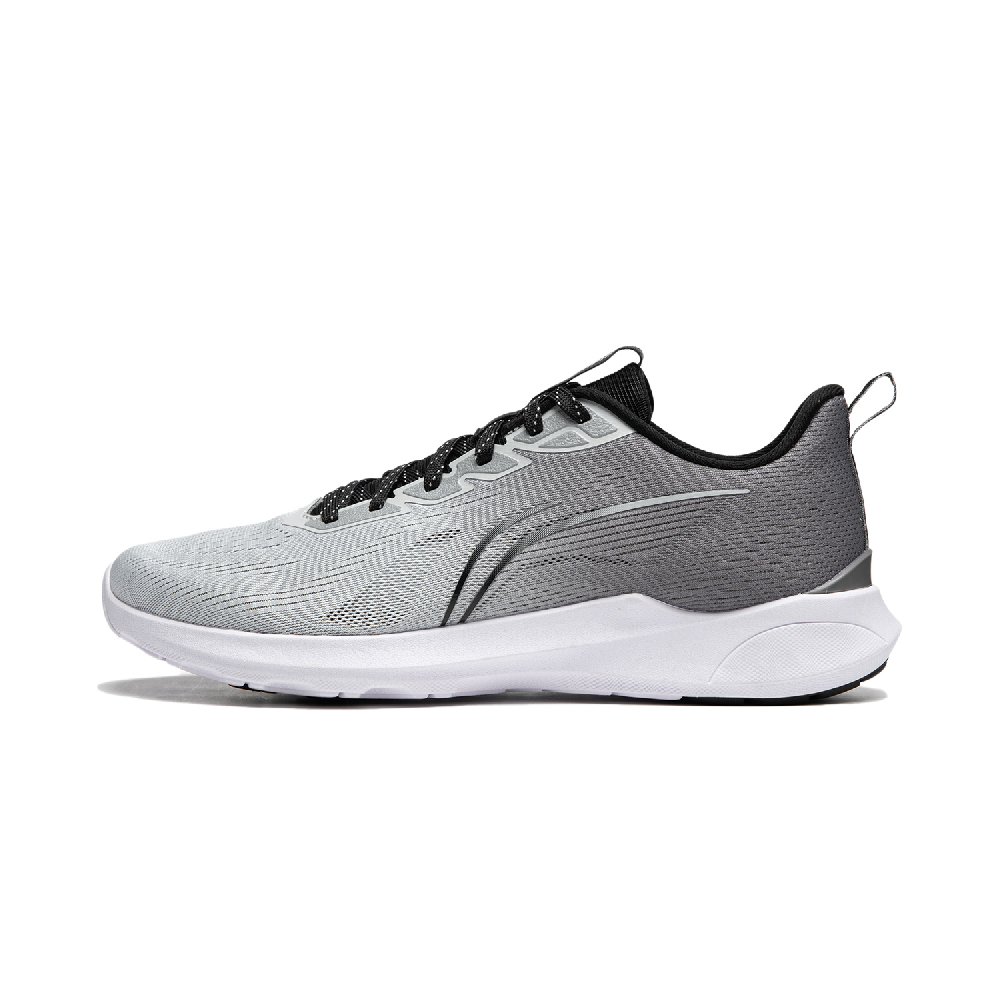 LiNing Qingyi Shock Absorbers Slip Resistant Abrasion Resistant Lightweight Low Top Running Shoes Men's Gray