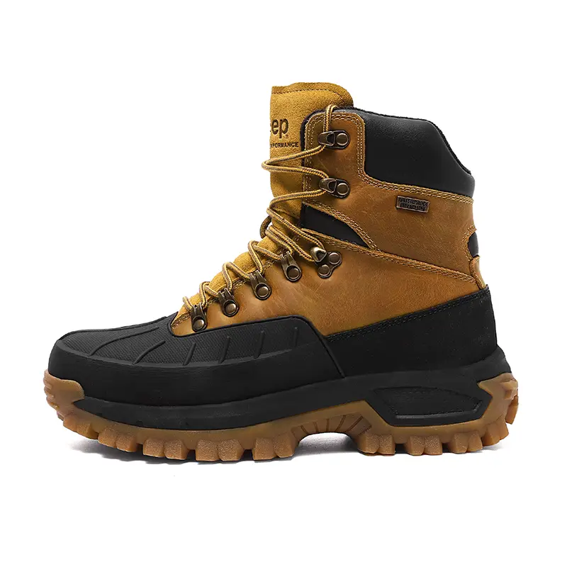 Jeep High Top Outdoor Shoes Men's Gold