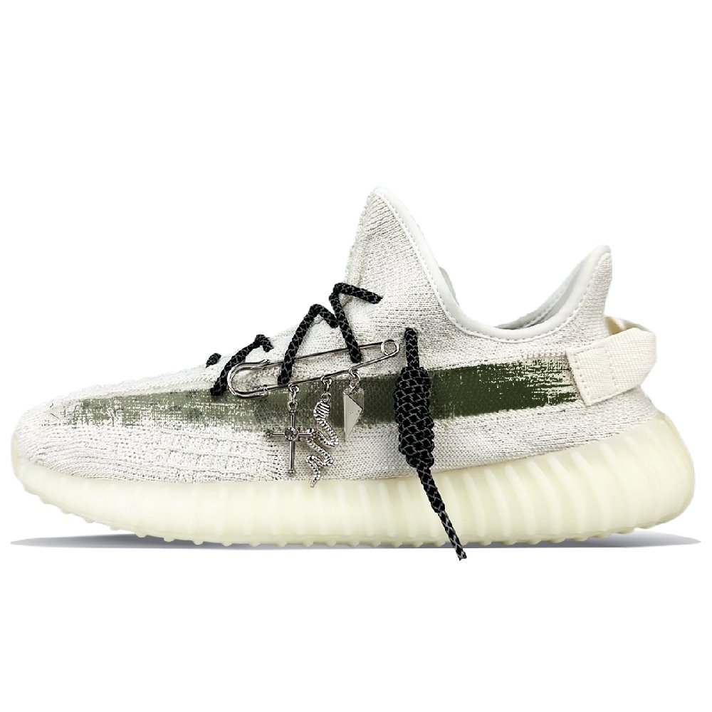 Adidas Originals Yeezy Boost 350 V2 Abrasion Resistant Low Top Casual Shoes Unisex White
