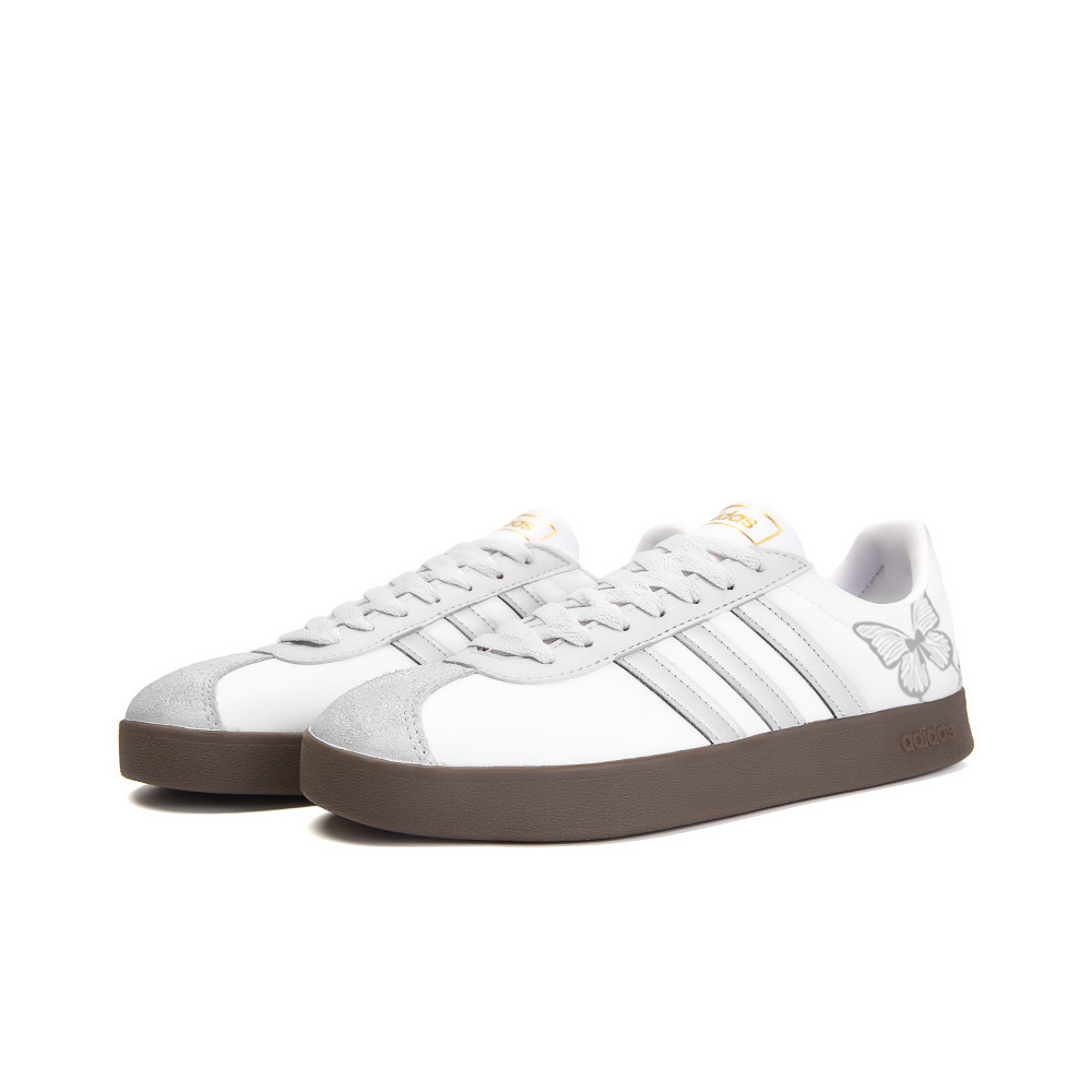 Adidas Neo VL Court 2.0 Anti-Slip Wear-Resistant Low-Top Skateboard Shoes Unisex White
