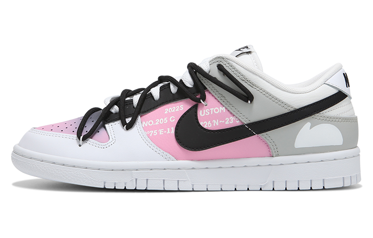 Nike Dunk Low Retro Low-Top Skateboard Shoes Men's Pink White