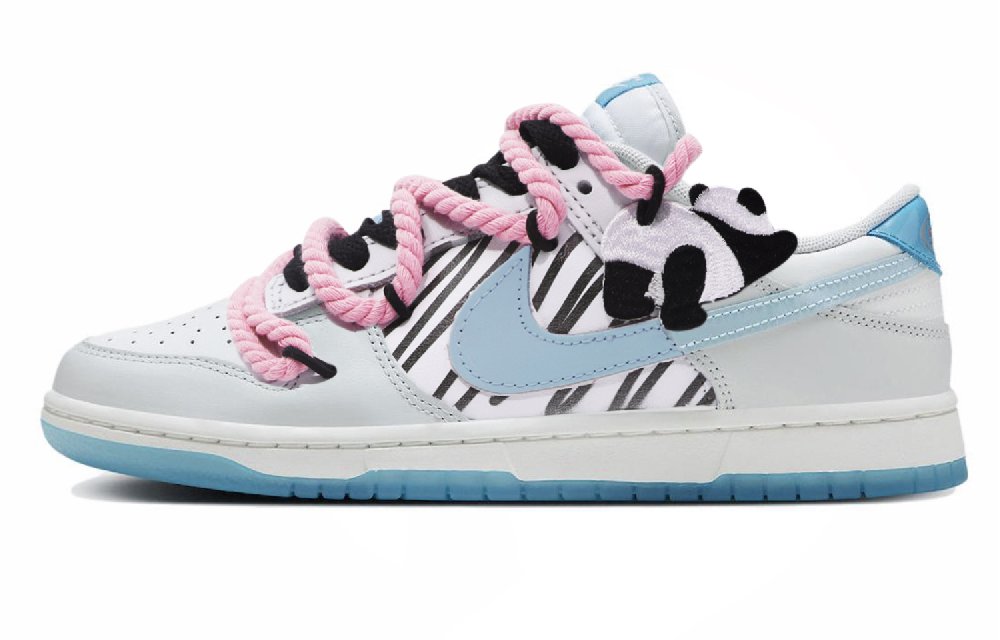Nike Dunk Low Low Low-Top Skateboard Shoes Unisex Blue White