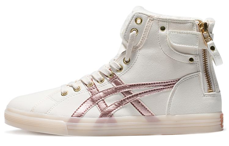 Asics Double Clutch Fleece Retro High Board Shoe Milk White/Gold Women's