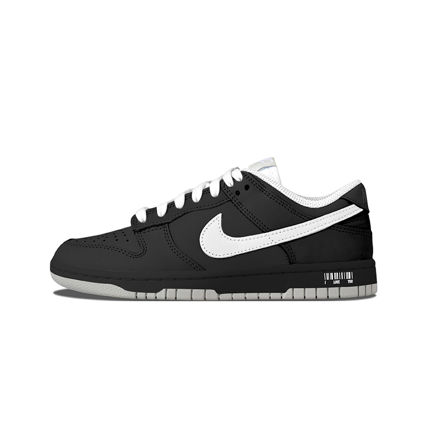 Nike Dunk Low Top Skateboard Shoes Women's Black