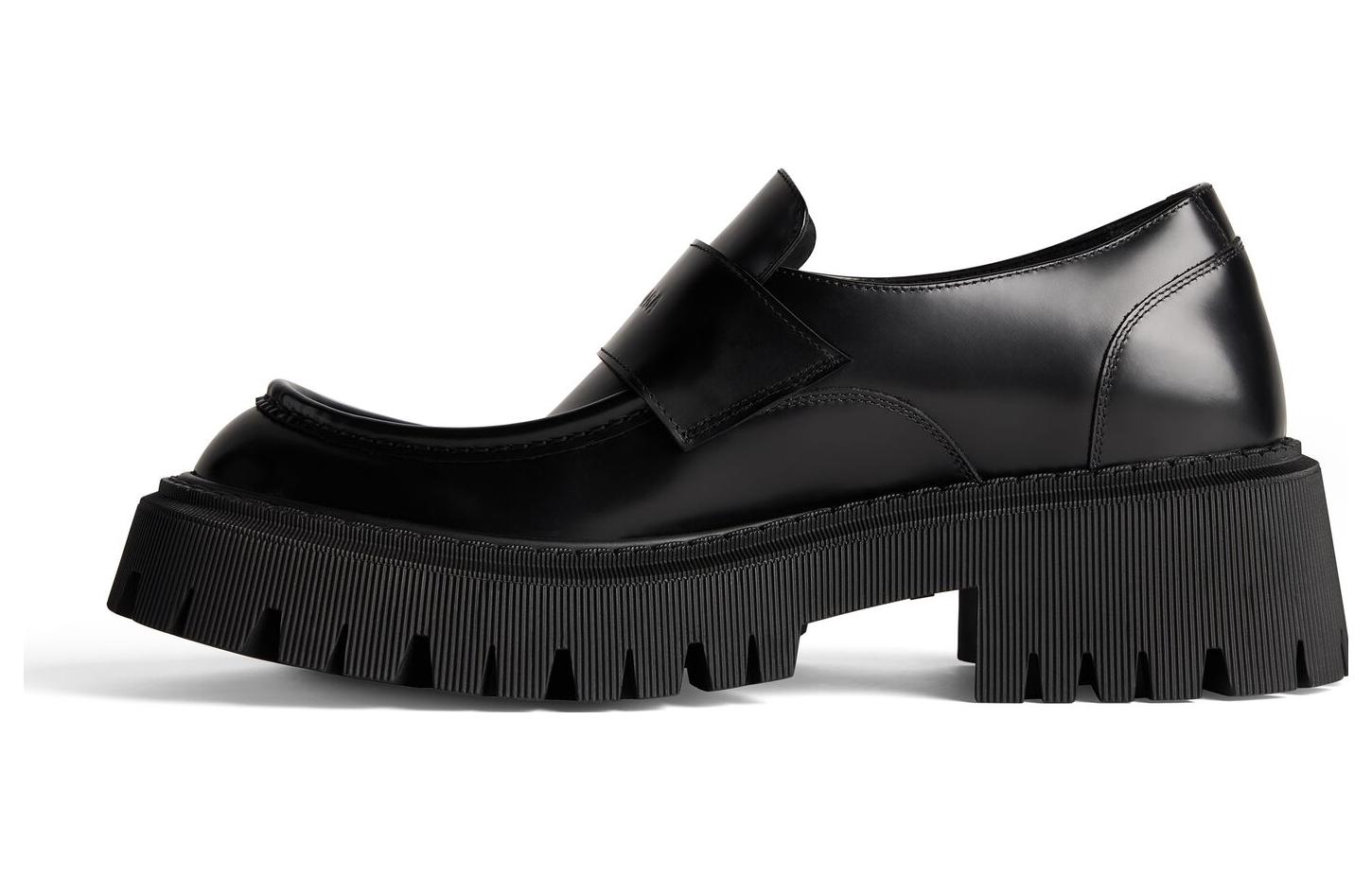 Balenciaga Tractor Leather Loafers