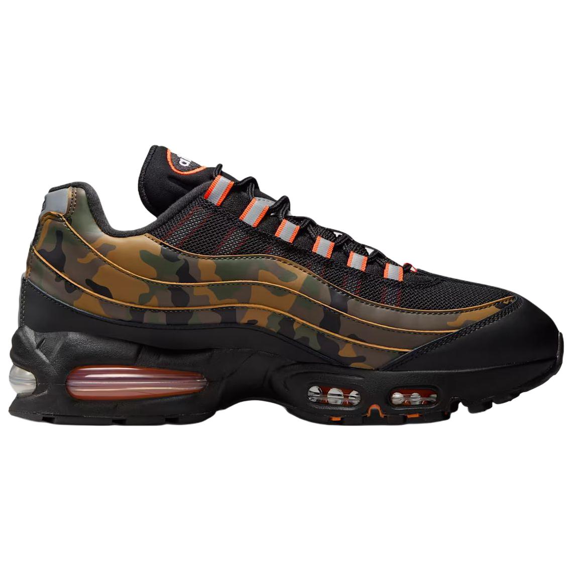 Nike Air Max 95 Breathable Running Shoes Unisex Black Umber