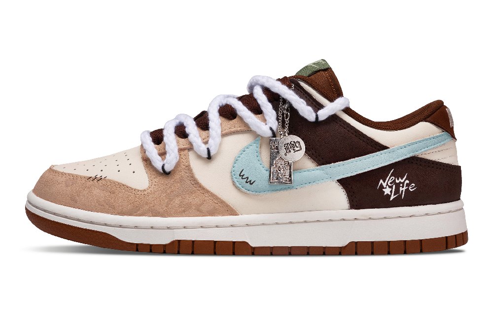 Nike Dunk Wilderness Anti Slip Wear Resistant Low Top Skateboard Shoes Unisex Brown
