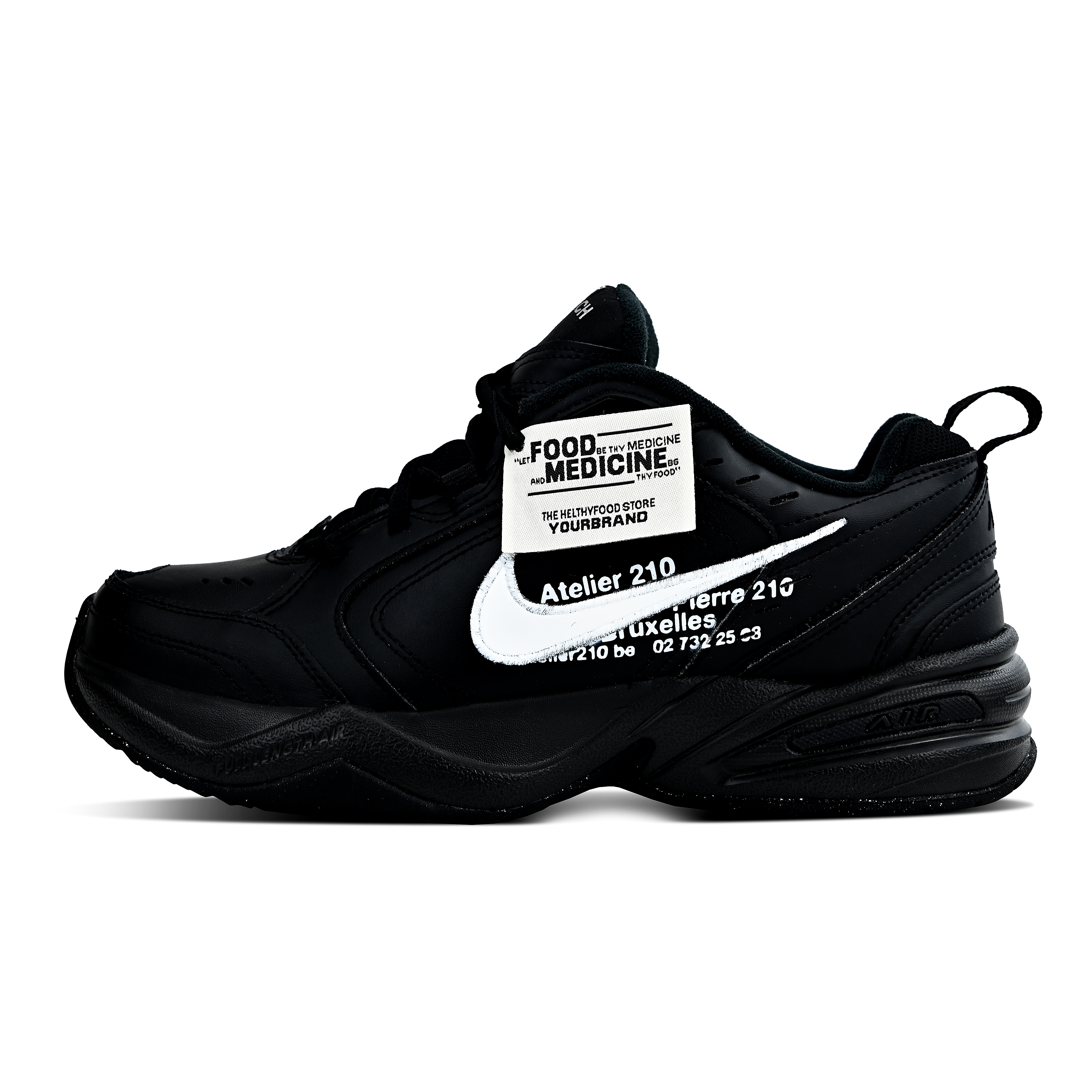 Nike Air Monarch 4 Abrasion Resistant Low Top Chunky Sneakers Unisex Black White купить в интернет-магазине Yoocart с быстрой доставкой по России.