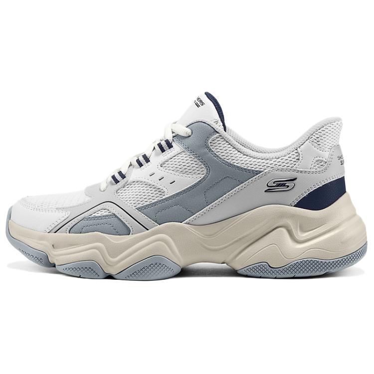 Skechers Slip ins Breathable Low Top Chunky Sneakers Men's Gray