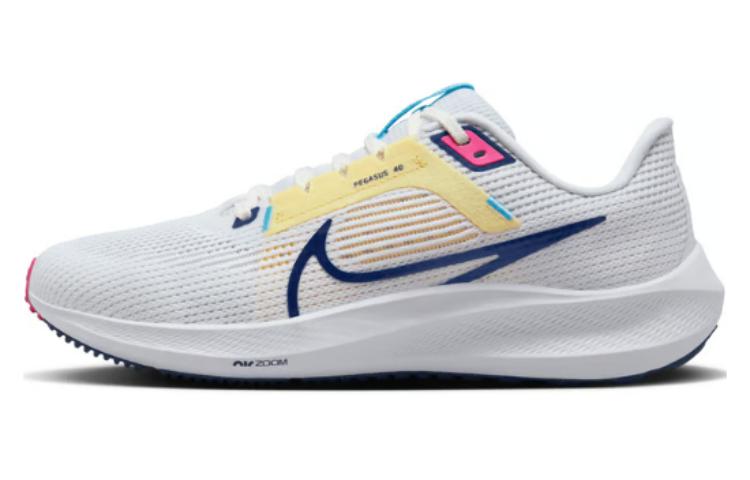 Nike Air Zoom Pegasus 40 Беговые кроссовки Низкие Белый и синий цвет Женские