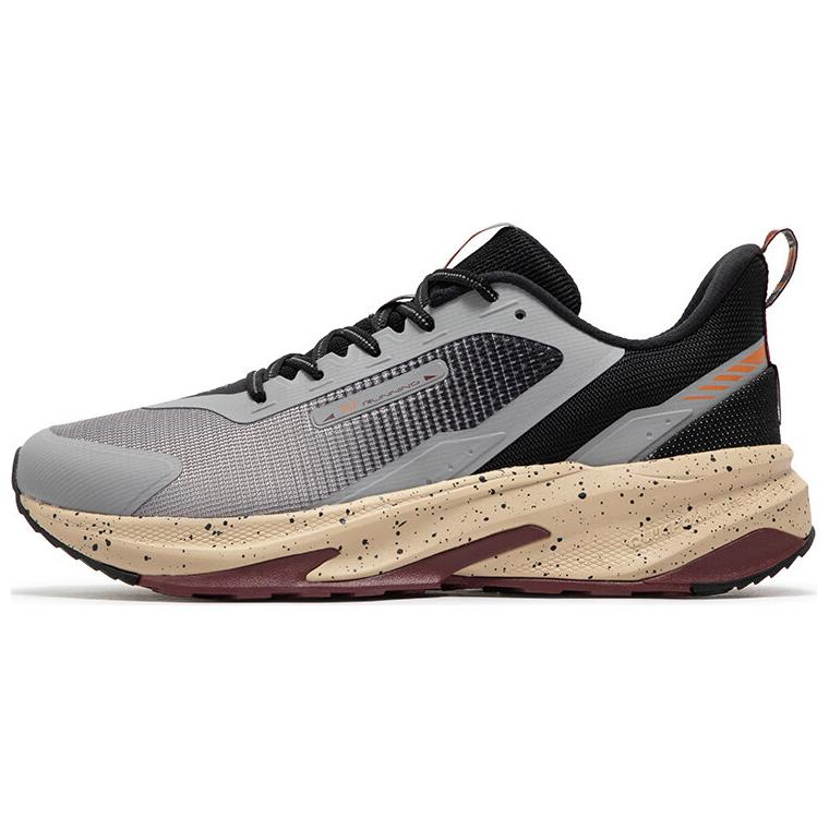 361° Ride The Mountain Anti-Slip Wear-Resistant Low-Top Casual Running Shoes Men's Gray Black