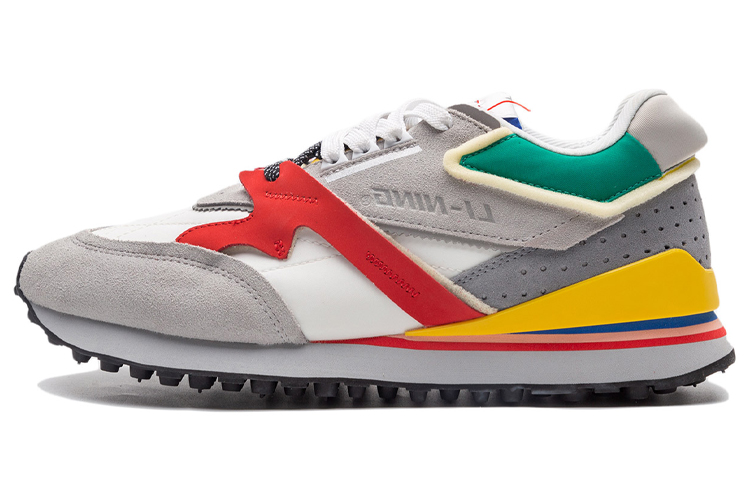LiNing 001 Anti-Slip And Wear-Resistant Lightweight Low-Top Sports Casual Shoes Men's White Gray