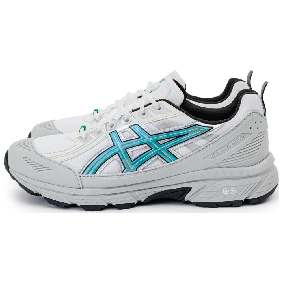 Hidden NY x Asics Gel-Venture 6 Anti-Slip Wear-Resistant Low-Top Running Shoes Unisex White Gray