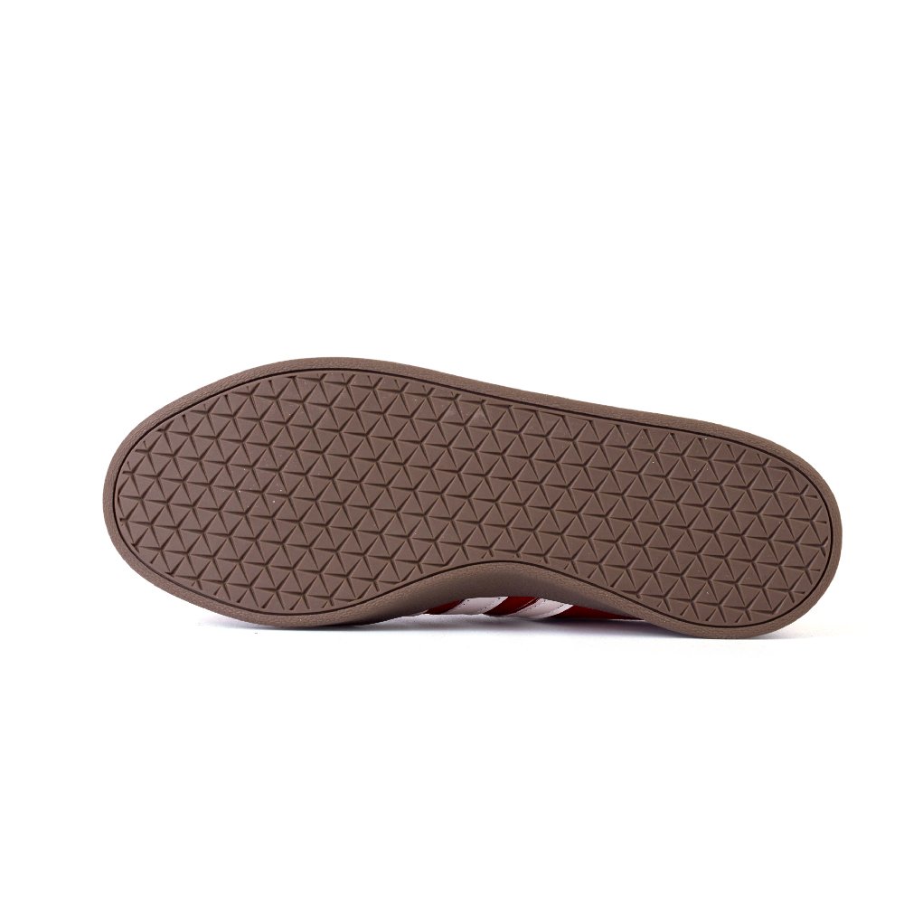 Adidas Neo Vl Court Classic Anti-Slip Wear-Resistant Low-Top Skateboard Shoes Unisex Red