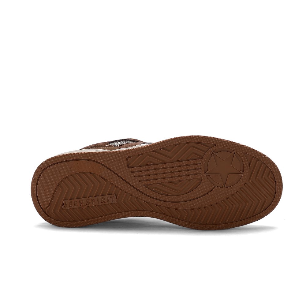 JEEP SPIRIT Low Top Skateboard Shoes Men's Rusty Red