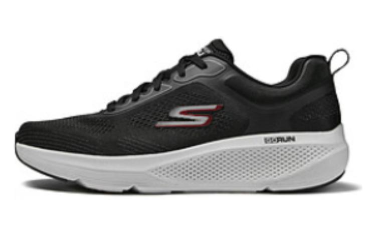 Skechers Anti-Slip Wear-Resistant Low-Top Running Shoes Men's Black Red