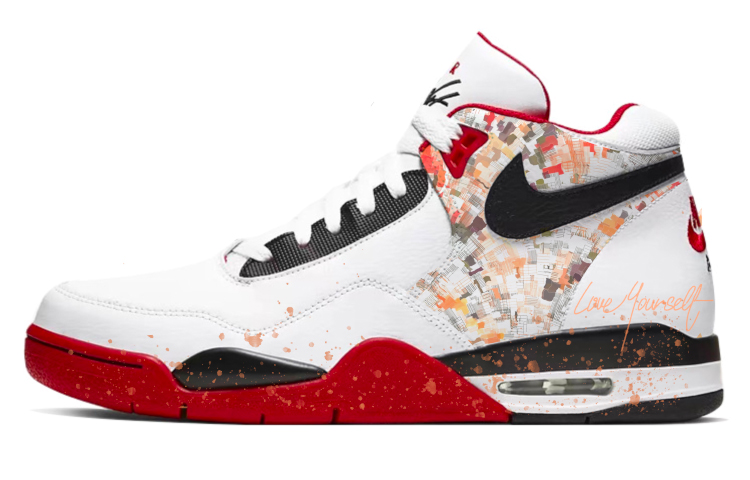 Nike Flight Legacy High-Top Vintage Basketball Shoes Men's Red White