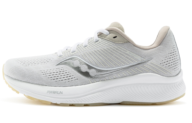 Saucony Guide 14 Abrasion Resistant Breathable Support Low Top Running Shoes Women's Beige Gray