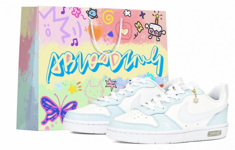 Nike Court Borough Series Skateboard Shoes Women's Low-Top White