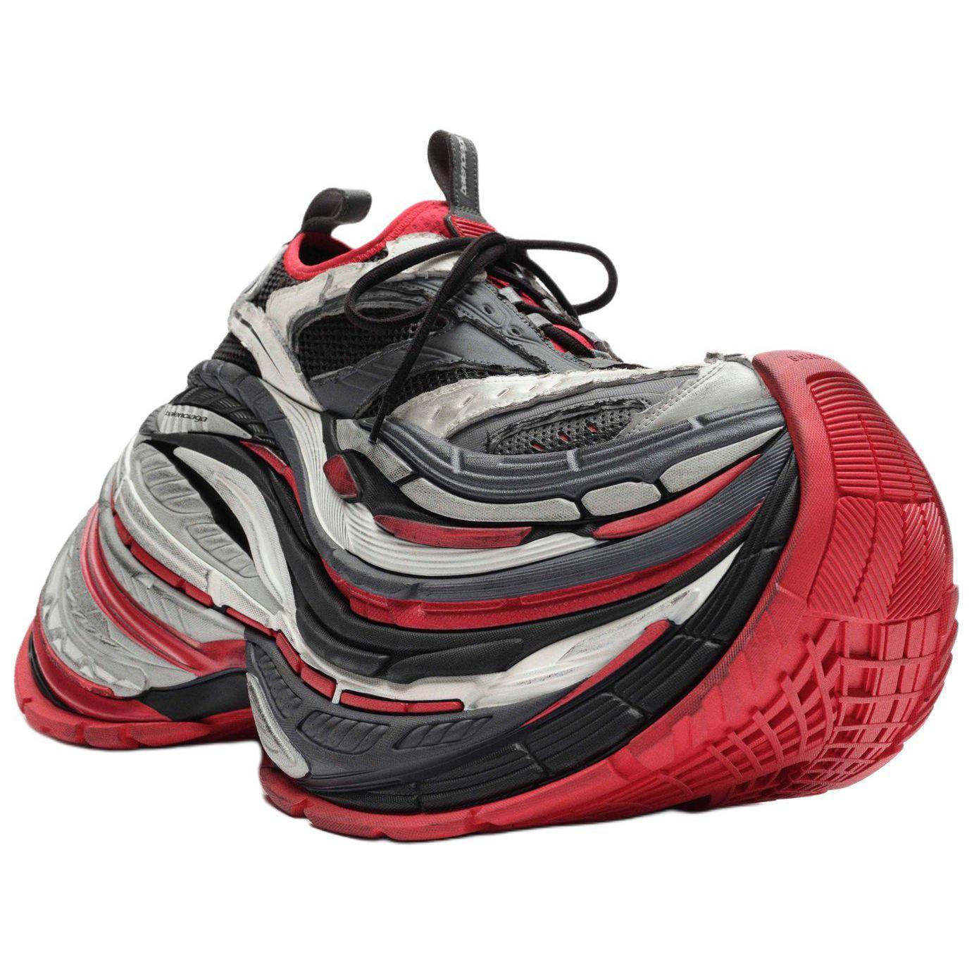 Balenciaga Platform Chunky Sneakers Men's Gray Red купить в интернет-магазине Yoocart с быстрой доставкой по России.