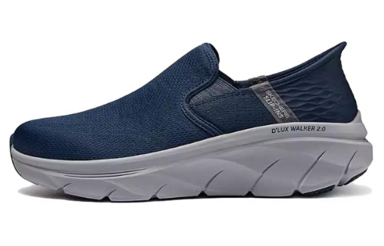 Skechers Hands Free Slip-Ins Wear-resistant And Lightweight Low-Top Casual Shoes Men's Blue