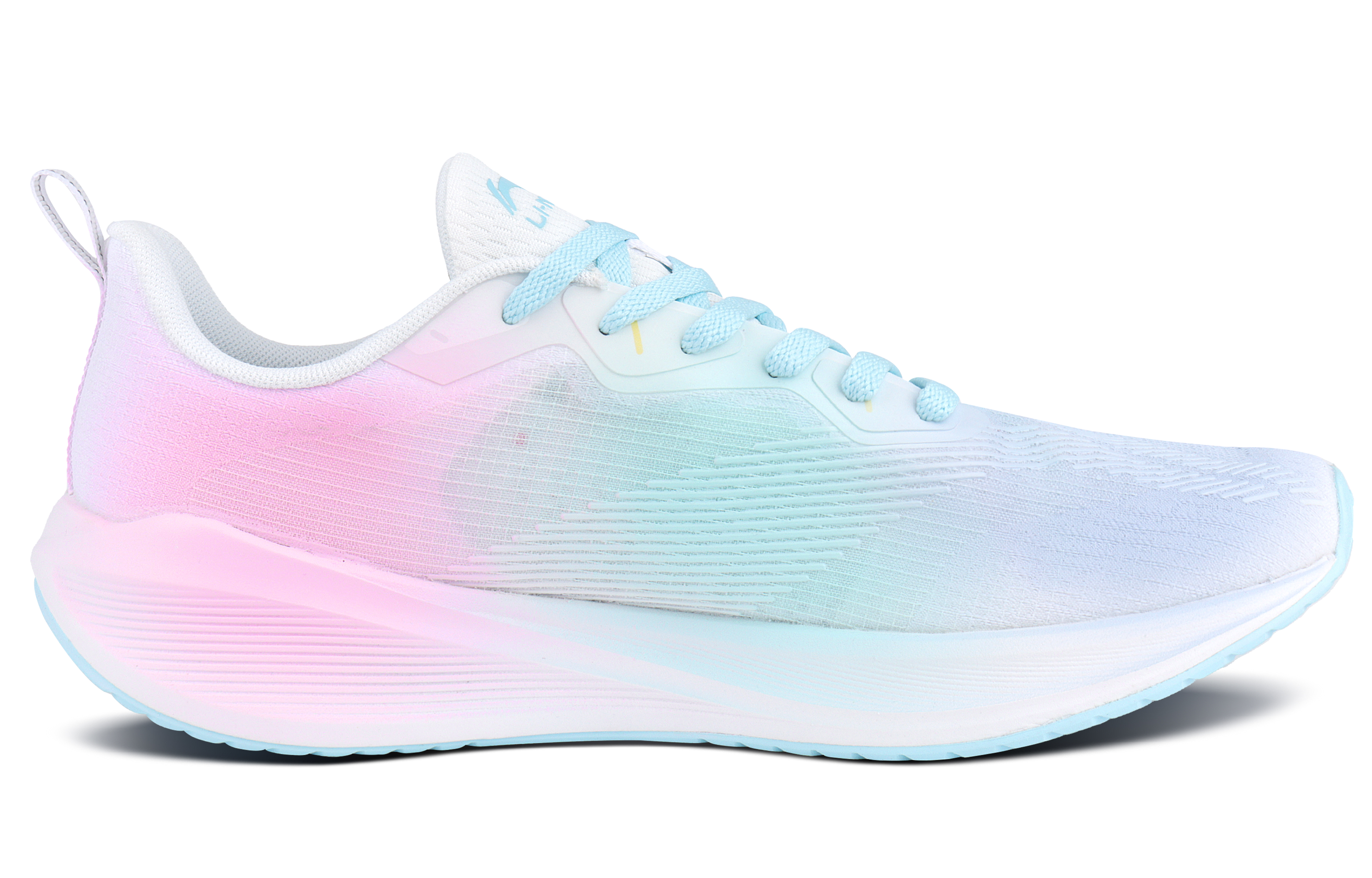 LiNing Wuyue Abrasion Resistant, Breathable, Lightweight Low top Casual Running Shoes Men's Multicolor Blue Pink