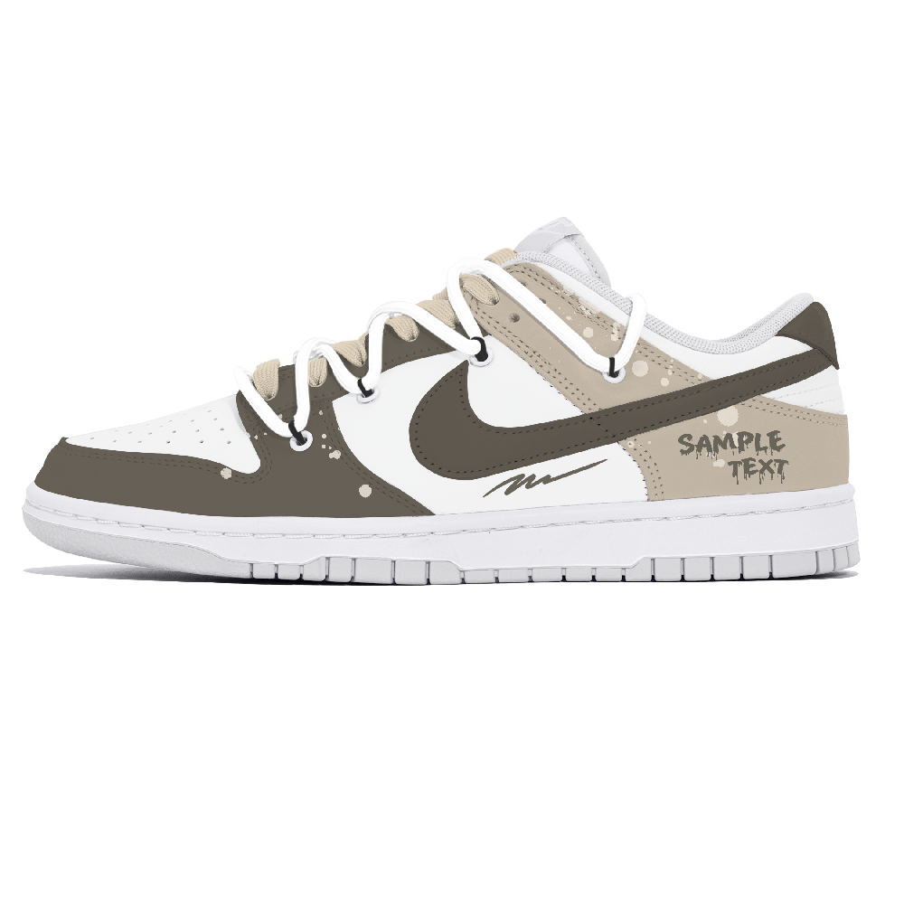 Nike Dunk Lemon Joy Abrasion Resistant Low Top Skateboard Shoes Women's Beige Brown