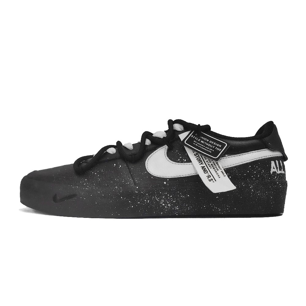 Nike Court Shot Starry Letter Anti Slip Wear Resistant Low Top Skateboard Shoes Men's White