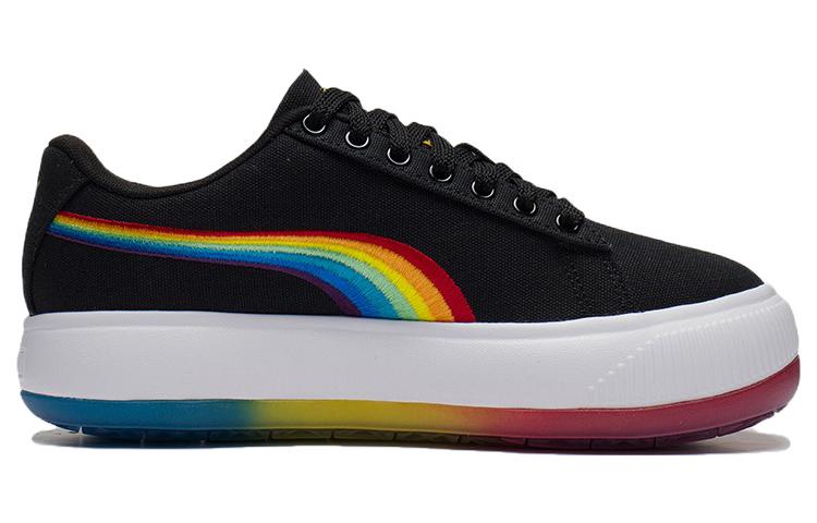 PUMA Suede Mayu Prism Low Tops Thick Sole Skateboarding Shoes Black Women's купить в интернет-магазине Yoocart с быстрой доставкой по России.