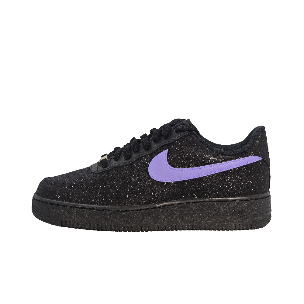 Nike Air Force 1 Baby's Breath Lightweight Low Top Skateboard Shoes Women's Black Purple