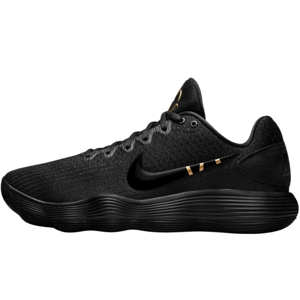 Nike Hyperdunk 2017 Gilded Years Box Abrasion Resistant Low Top Basketball Shoes Unisex Black Gold