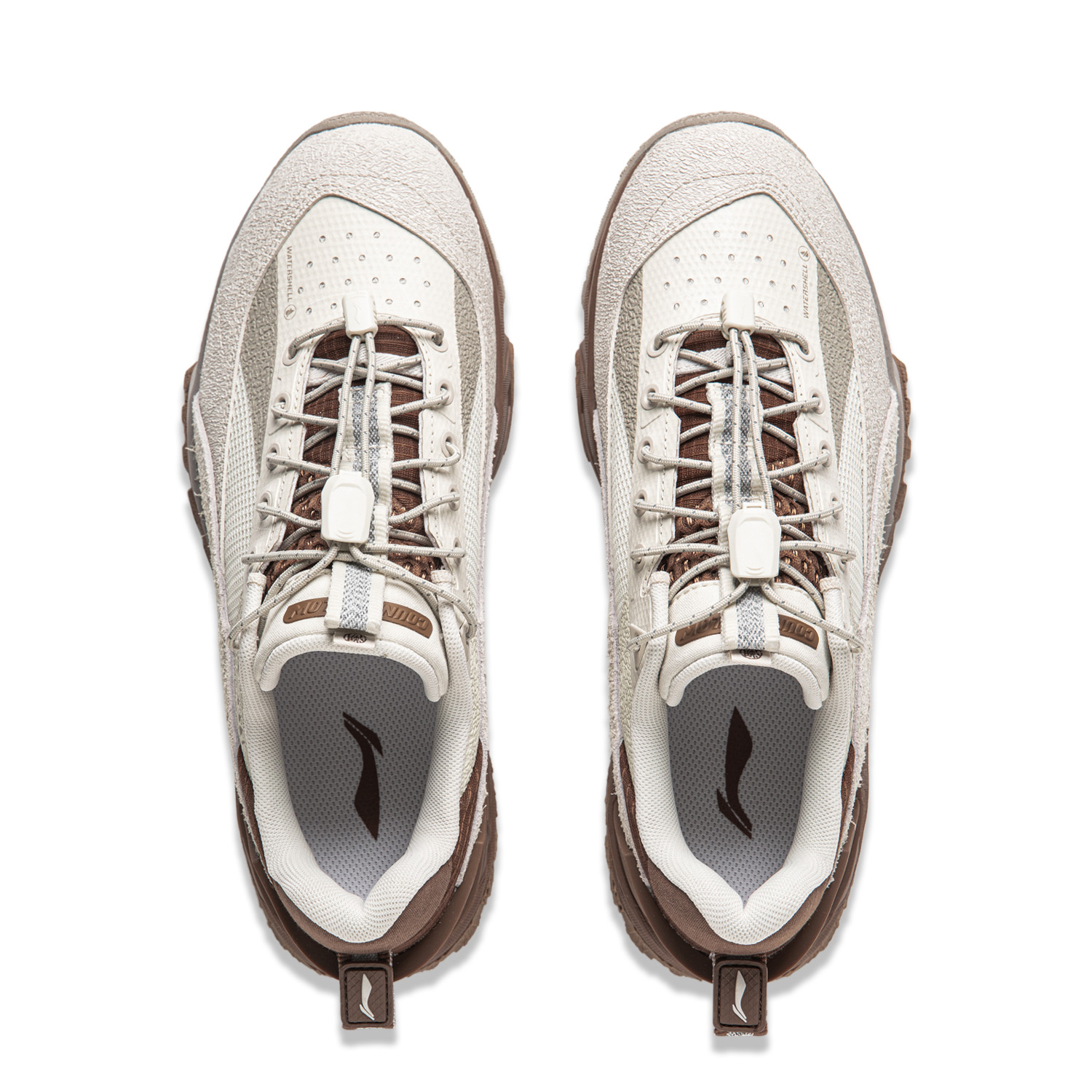 LiNing CF Hiking Pro Water-Resistant Low-Top Casual Shoes Women's Gray Brown купить в интернет-магазине Yoocart с быстрой доставкой по России.