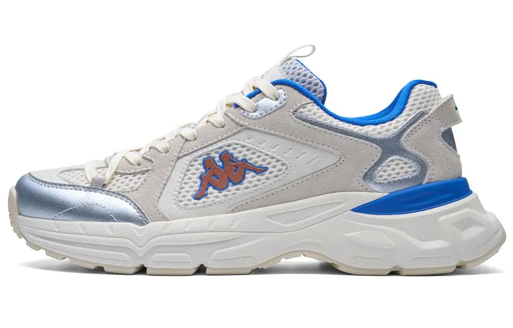 Kappa O.2000 Slip Resistant Abrasion Resistant Low top Running Shoes Unisex White Silver