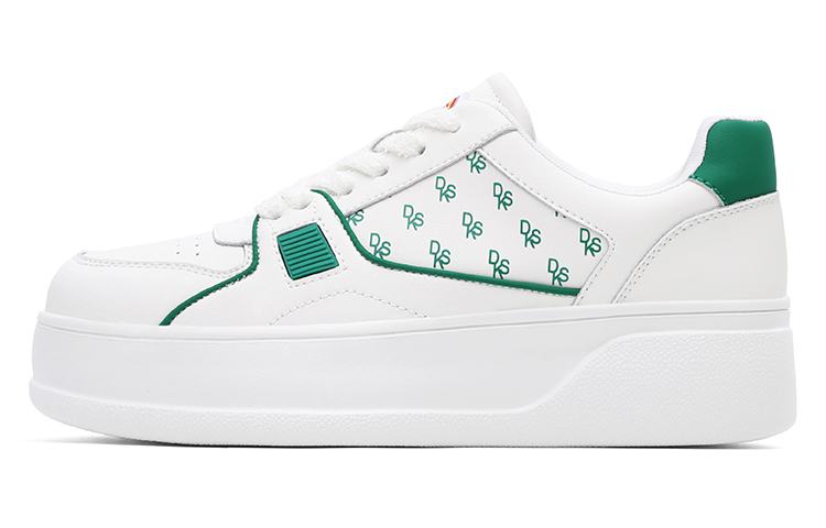 Dickies Low Top Skateboard Shoes Women's White Green