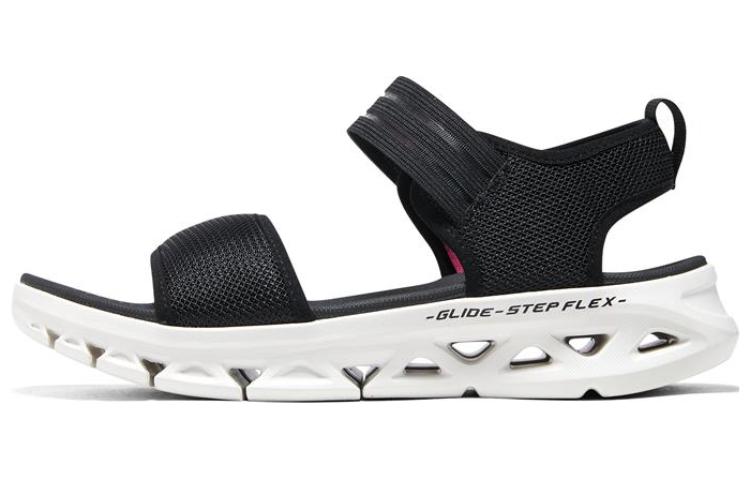 Skechers Go Glide Step Flex Sandal 'Black White' Women's