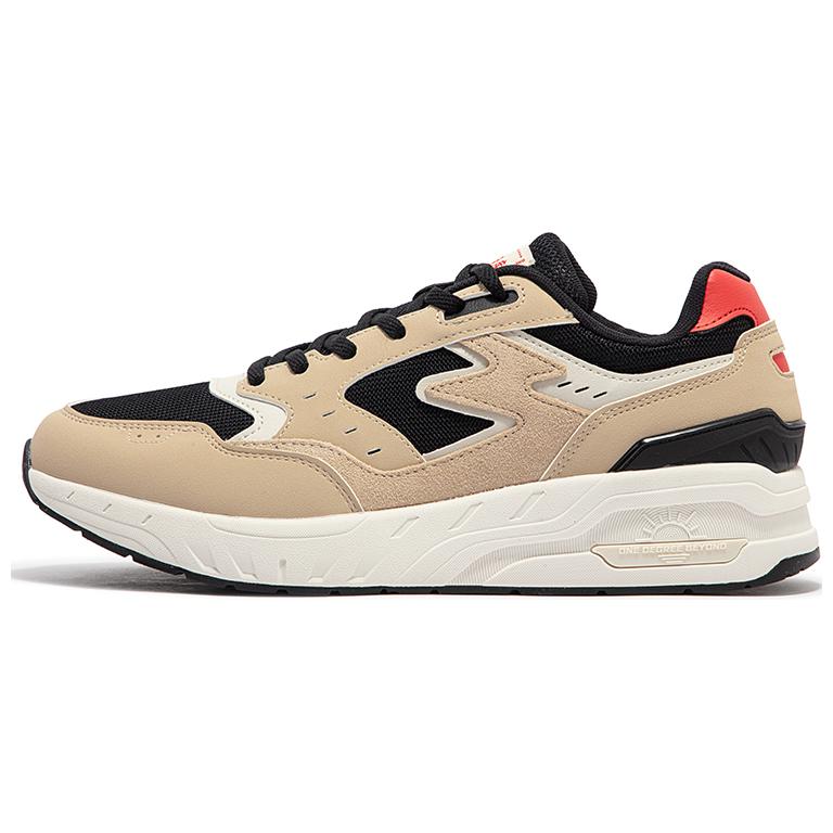 361° Cushioned Slip-Resistant Low-Top Casual Shoes Men's Black Beige