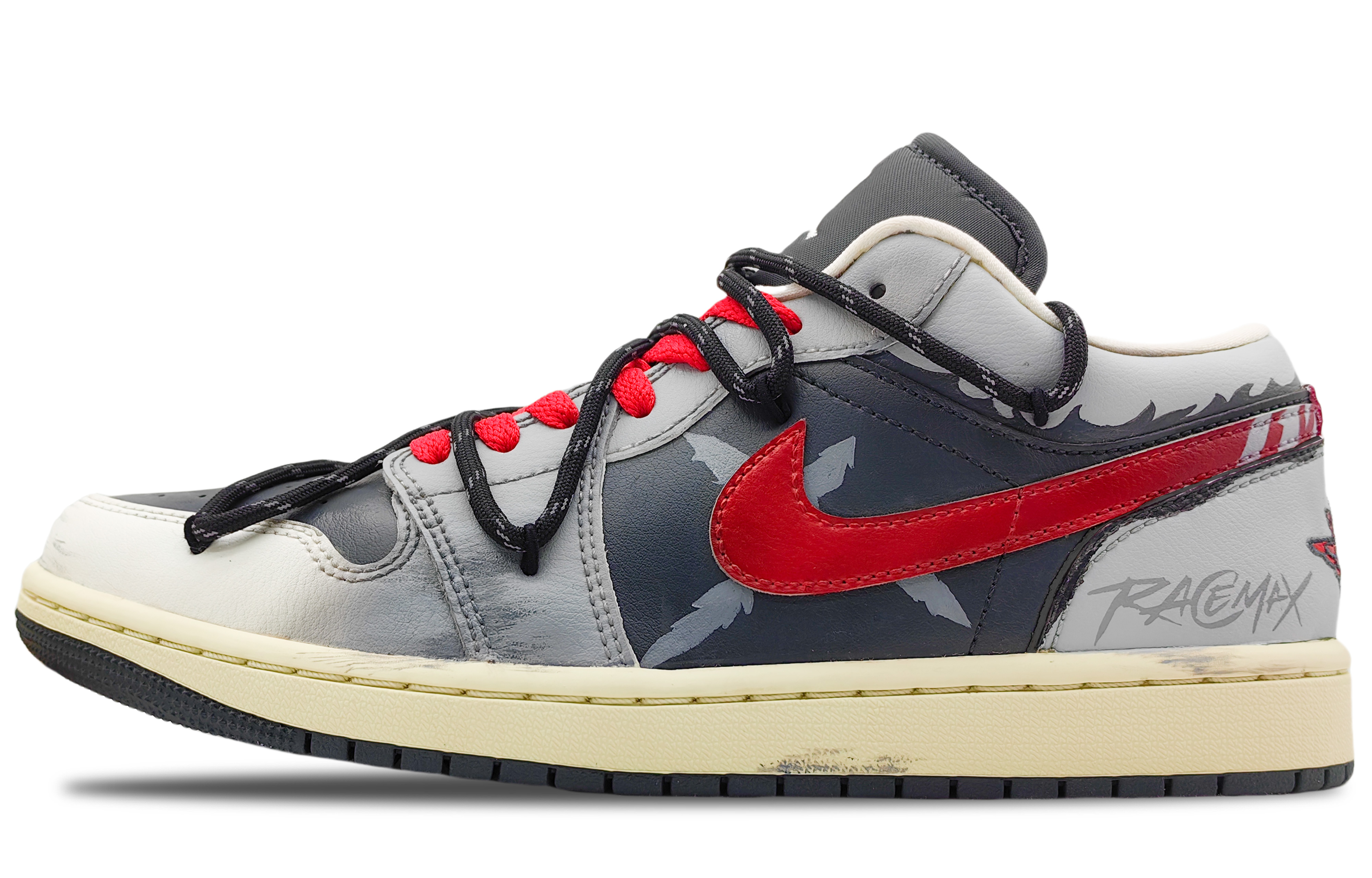 Jordan Air Jordan 1 Durable Breathable Low-Top Vintage Basketball Shoes Women's Black