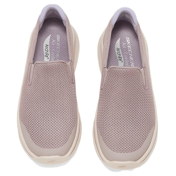 Skechers Cushioning, Wear Resistant Low Top Casual Shoes Women's Brown Purple купить в интернет-магазине Yoocart с быстрой доставкой по России.