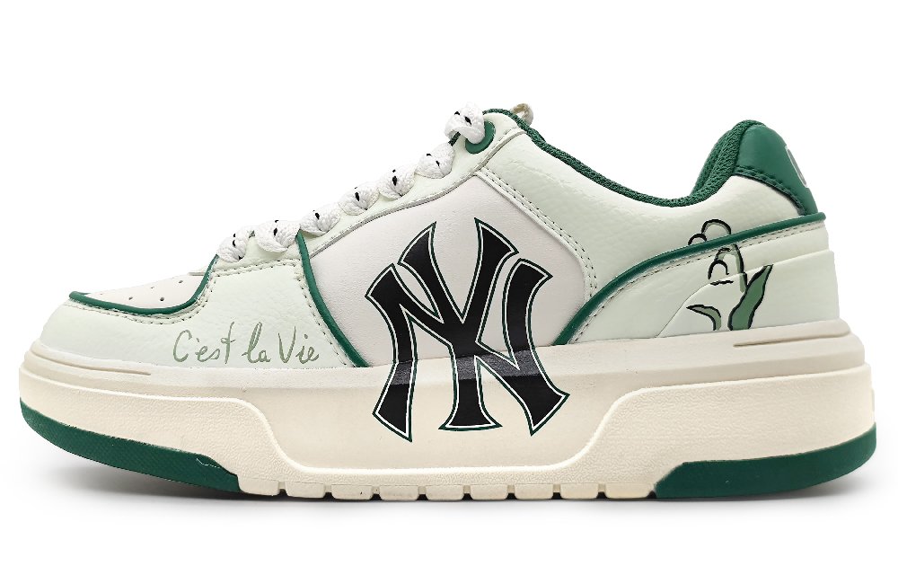 MLB Chunky Liner Slip-Resistant Cushioning Wear-Resistant Low-Top Skateboard Shoes Unisex Green