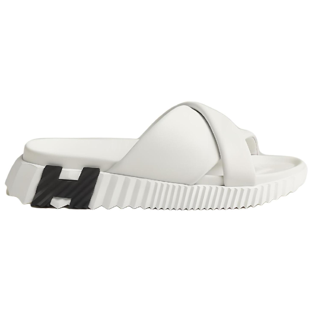 HERMES Slide Slippers Women's White