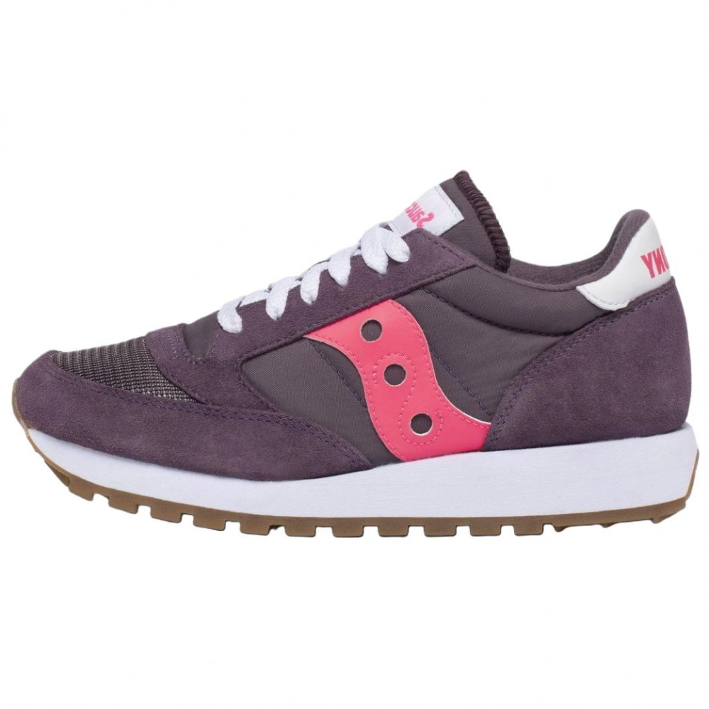 Saucony Jazz Original Vintage Abrasion Resistant Low Top Casual Shoes Women's Purple