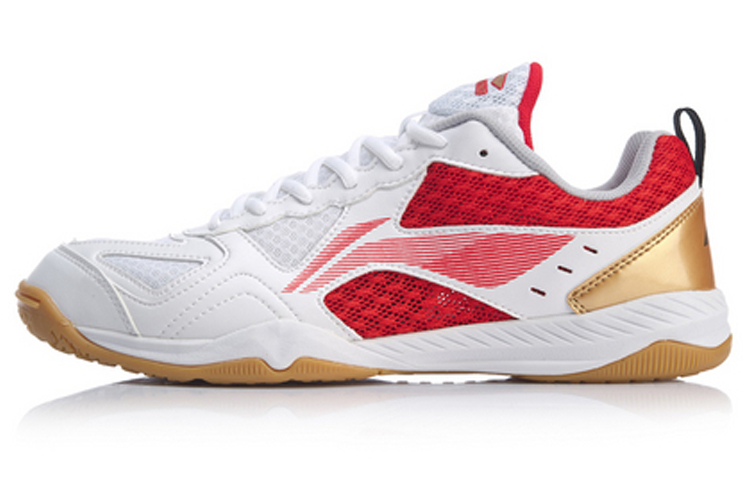 LINING Men's Table Tennis Training Shoes - White/Red