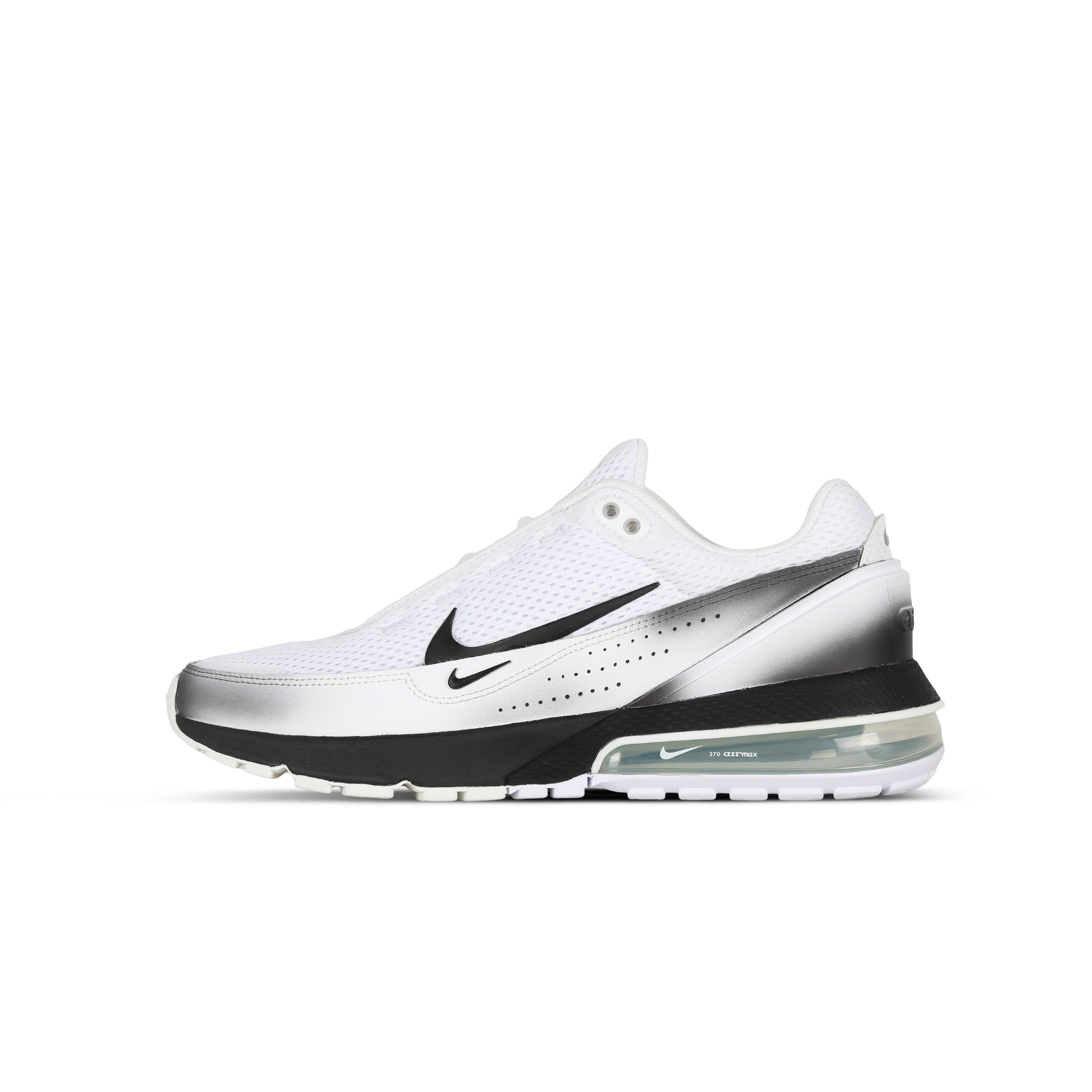 Nike Air Max Pulse Astronaut Shock Absorbers Abrasion Resistant Slip Resistant Low top Casual Shoes Men's Black White