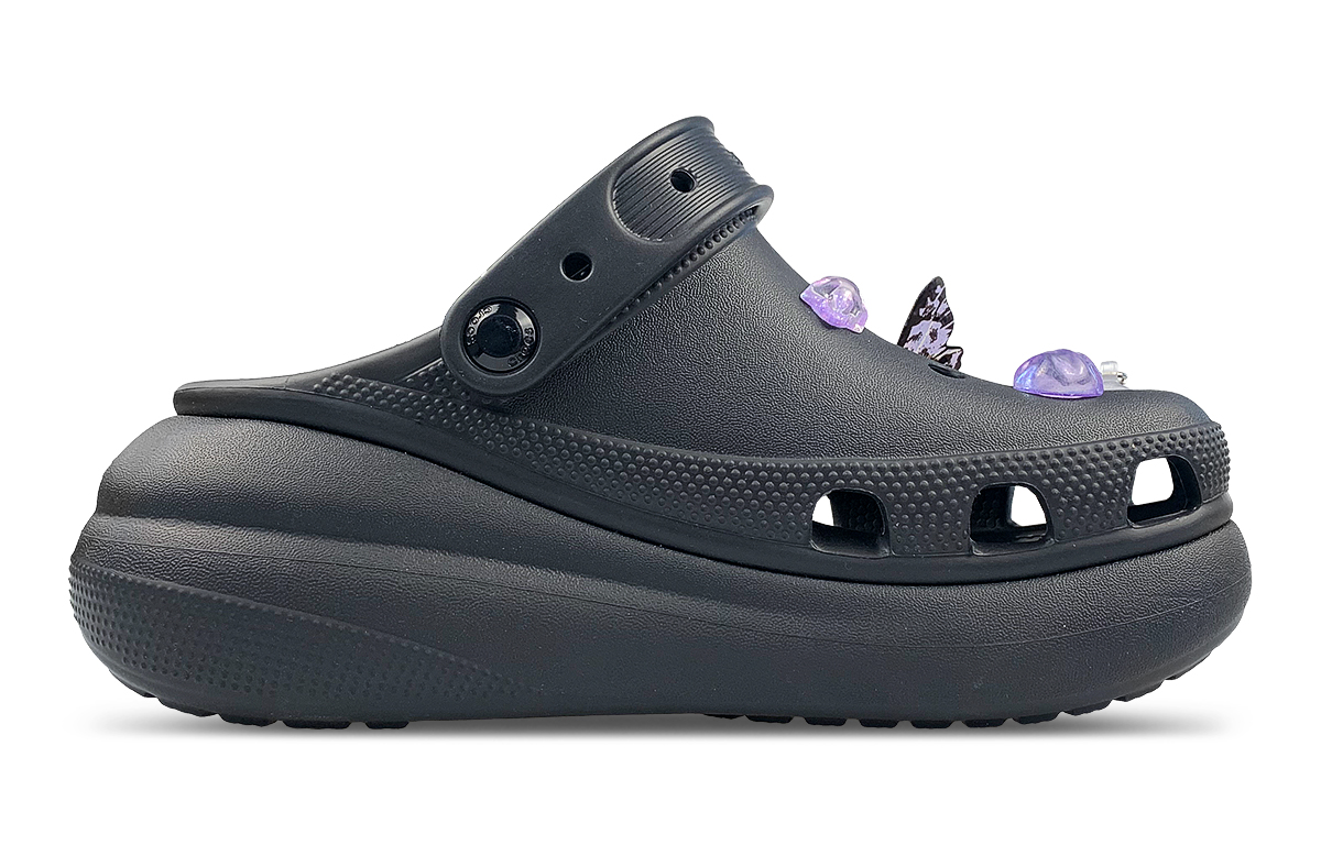 Crocs Crush Clog Clogs Unisex Black Purple купить в интернет-магазине Yoocart с быстрой доставкой по России.