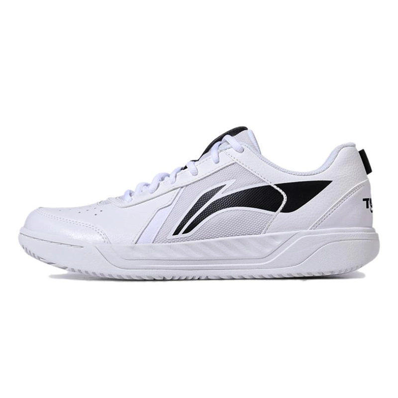 LiNing Slip Resistant And Abrasion Resistant Support Low top Tennis Shoes Unisex White
