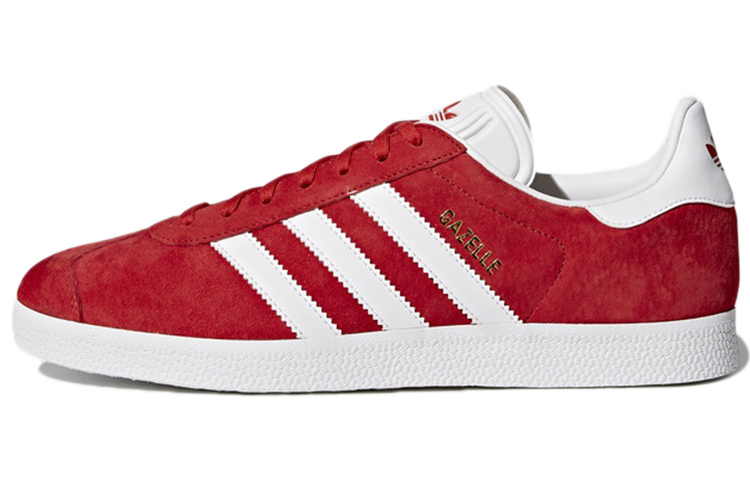 Adidas Gazelle Scarlet/White/Gold Metallic