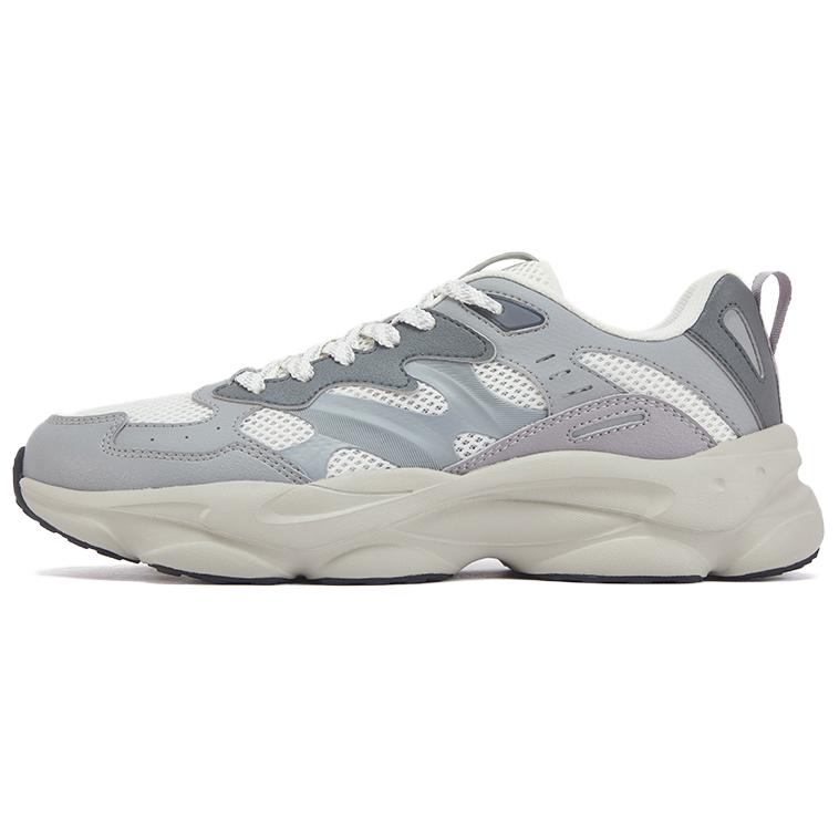 361° Life Collection Abrasion Resistant Breathable Low top Casual Shoes Men's Feather White Recycling Gray
